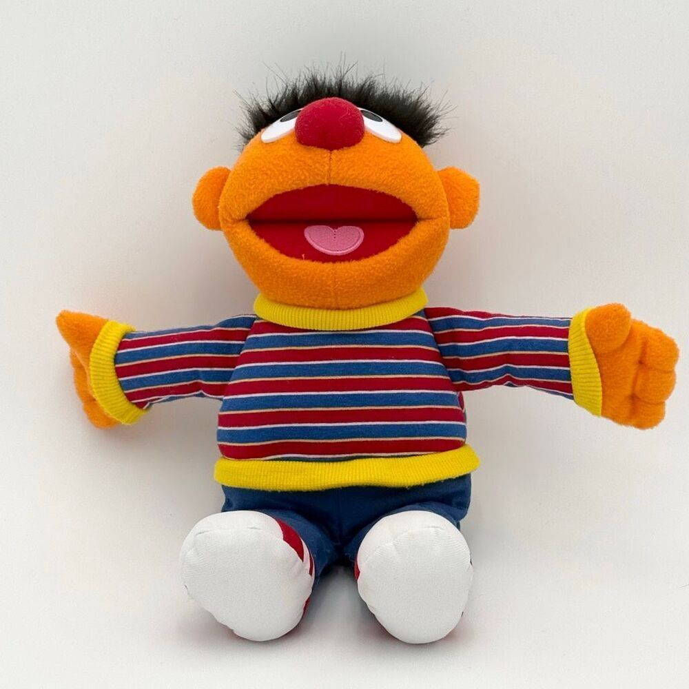 Sesame Street Plush Ernie SeaWorld Busch Gardens Souvenir Stuffed Animal 13”